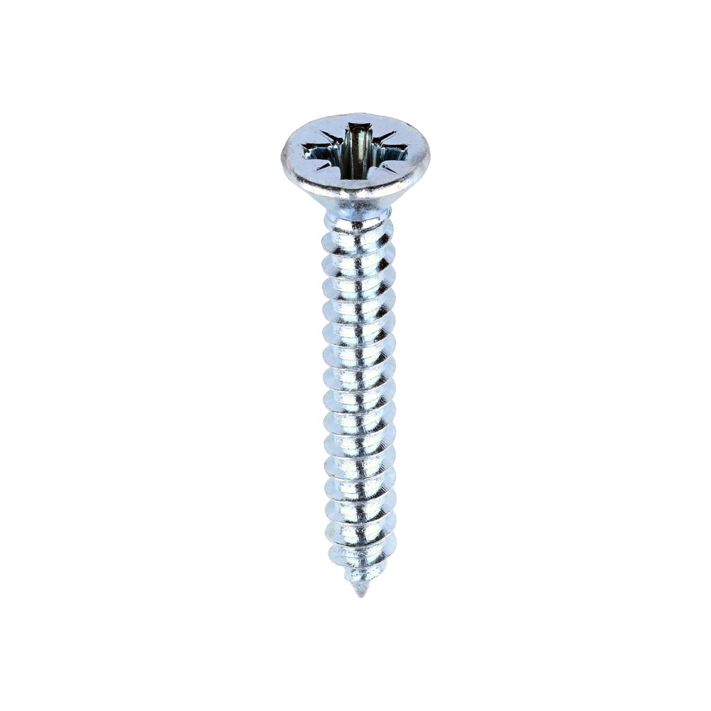 TIMCO Self Tapping Screws PZ2 Countersunk Zinc 6g x 1