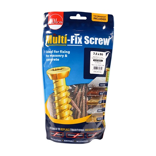 TIMCO Concrete Screws - TX - Flat Countersunk 7.5 x 80mm (65)