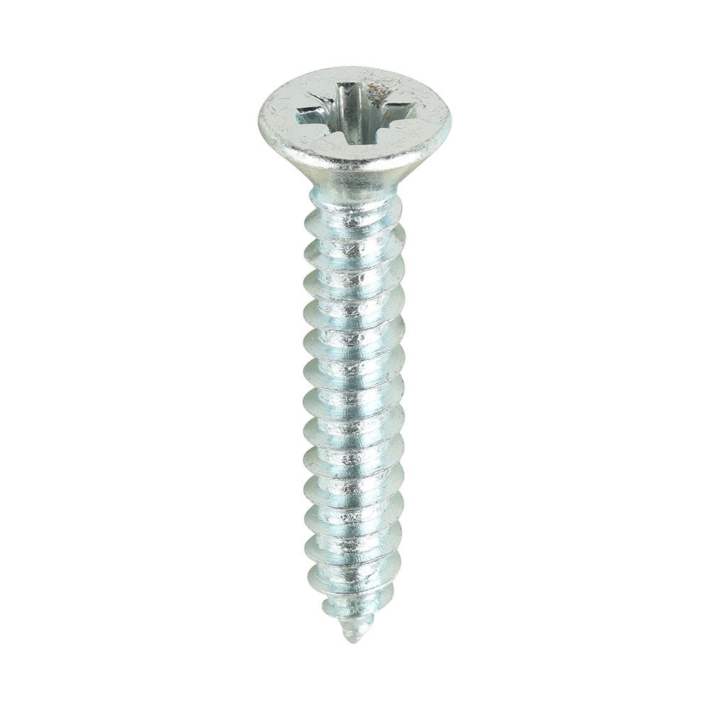 TIMCO Self-Tapping Screws - PZ - Countersunk - Zinc 8g x 1