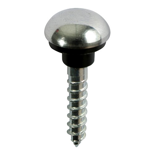 TIMCO Mirror Hanging Screws - Zinc - Chrome Dome 8 x 1mm (200 Pack)