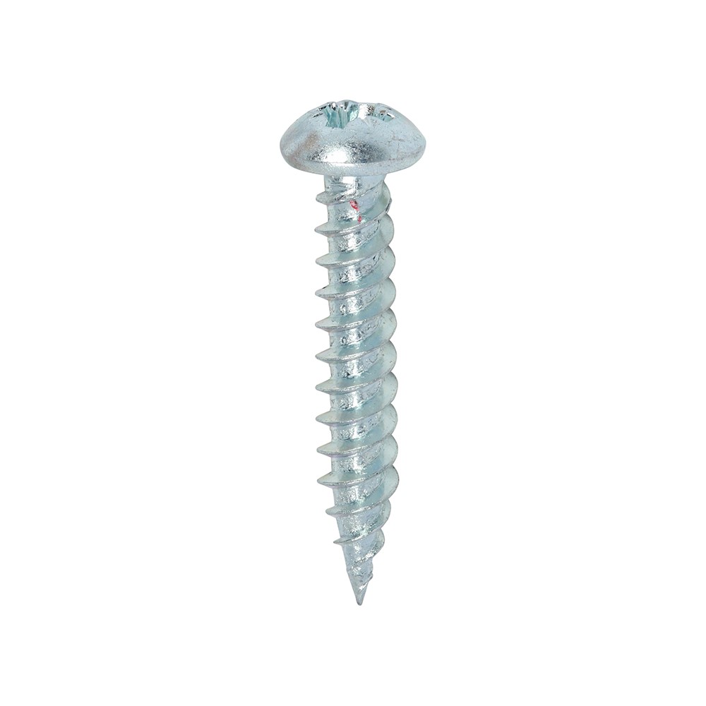 TIMCO Twin-Threaded Woodscrews - PZ - Round - Zinc 8g x 1