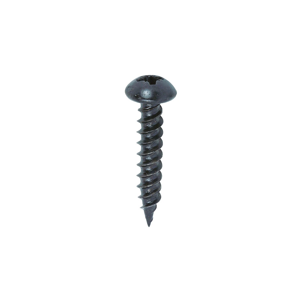 TIMCO Blackjax Woodscrews - PZ - Round - Black Organic 10g x 1