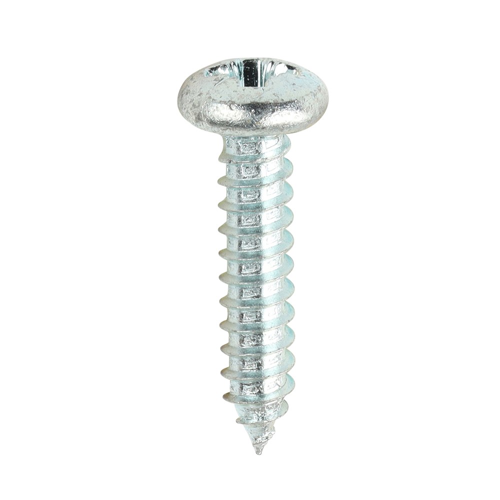 TIMCO Self-Tapping Screws - PZ - Pan - Zinc 10g x 1