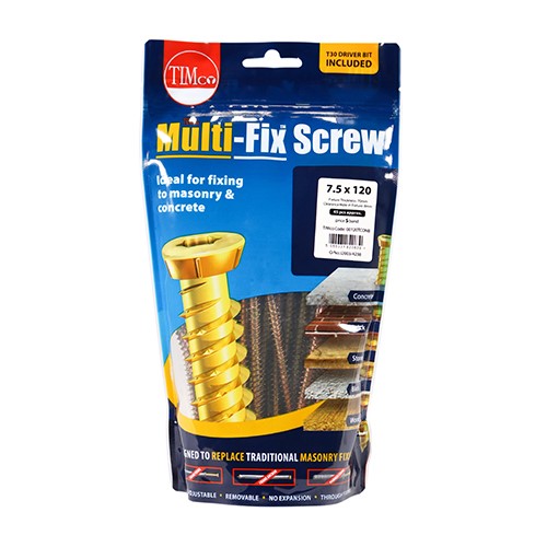 TIMCO Concrete Screws - TX - Flat Countersunk 7.5 x 120mm (45)