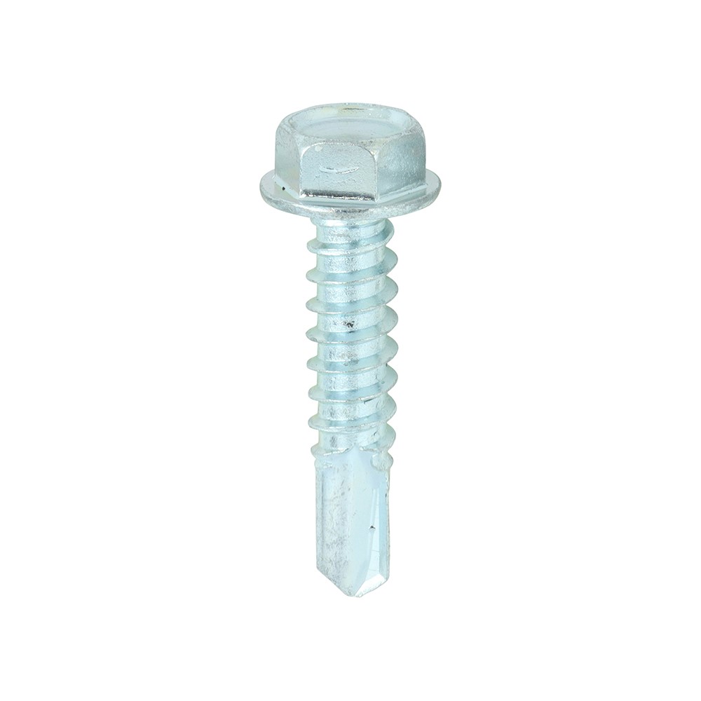 TIMCO Metal Construction Light Section Screws - Hex - Self-Drilling - Zinc 12 x 1mm (500 Pack)