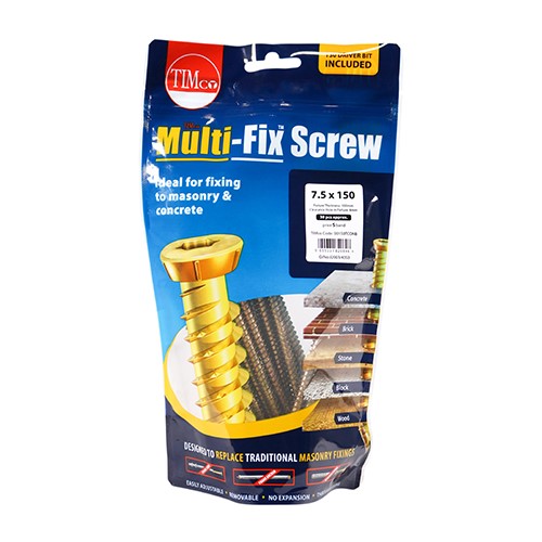 TIMCO Concrete Screws - TX - Flat Countersunk 7.5 x 150mm (30)