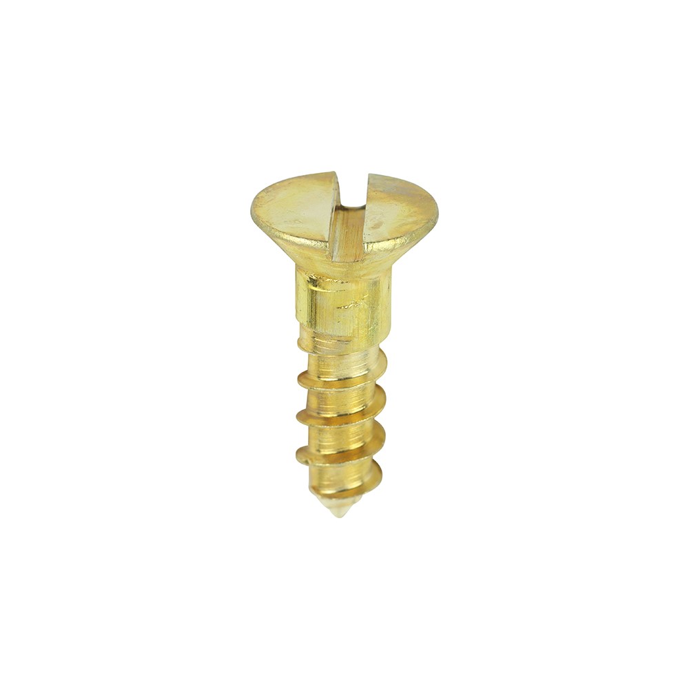 TIMCO Solid Brass Timber Screws - SLOT - Countersunk 6g x 1/2