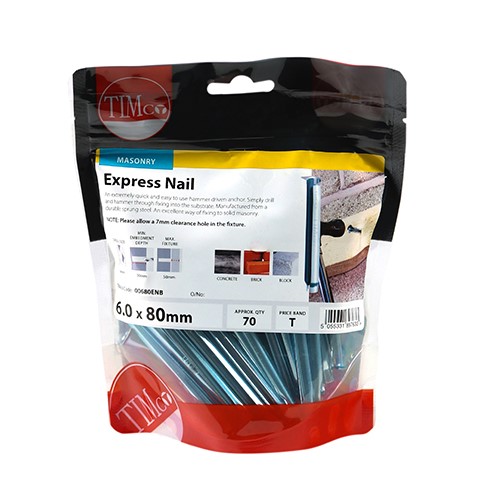 TIMCO Express Nails - Zinc 6.0 x 80mm (70)