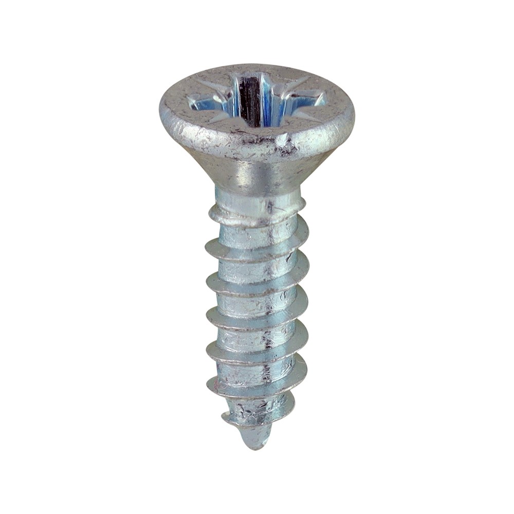 TIMCO Metal Tapping Screws - PZ - Countersunk - Self-Tapping - Zinc 8g x 1/2