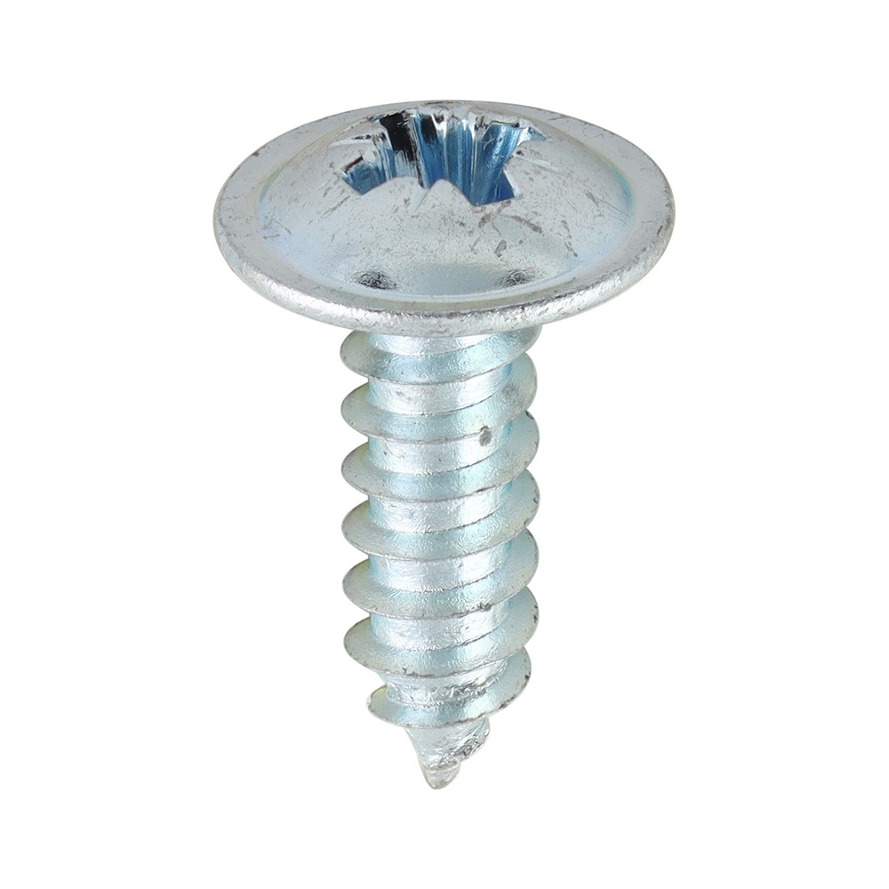 TIMCO Metal Tapping Screws - PZ - Flange - Self-Tapping - Zinc 8g x 1/2