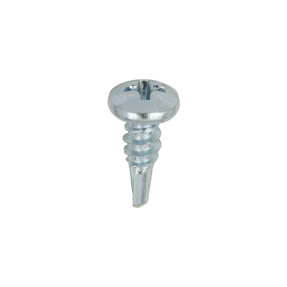 TIMCO Metal Construction Sheet & Stud Screws - PH - Pan - Self-Drilling - Zinc 8 x 1/2mm (1000 Pack)