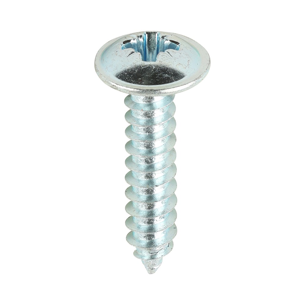 TIMCO Metal Tapping Screws - PZ - Flange - Self-Tapping - Zinc 8g x 3/4