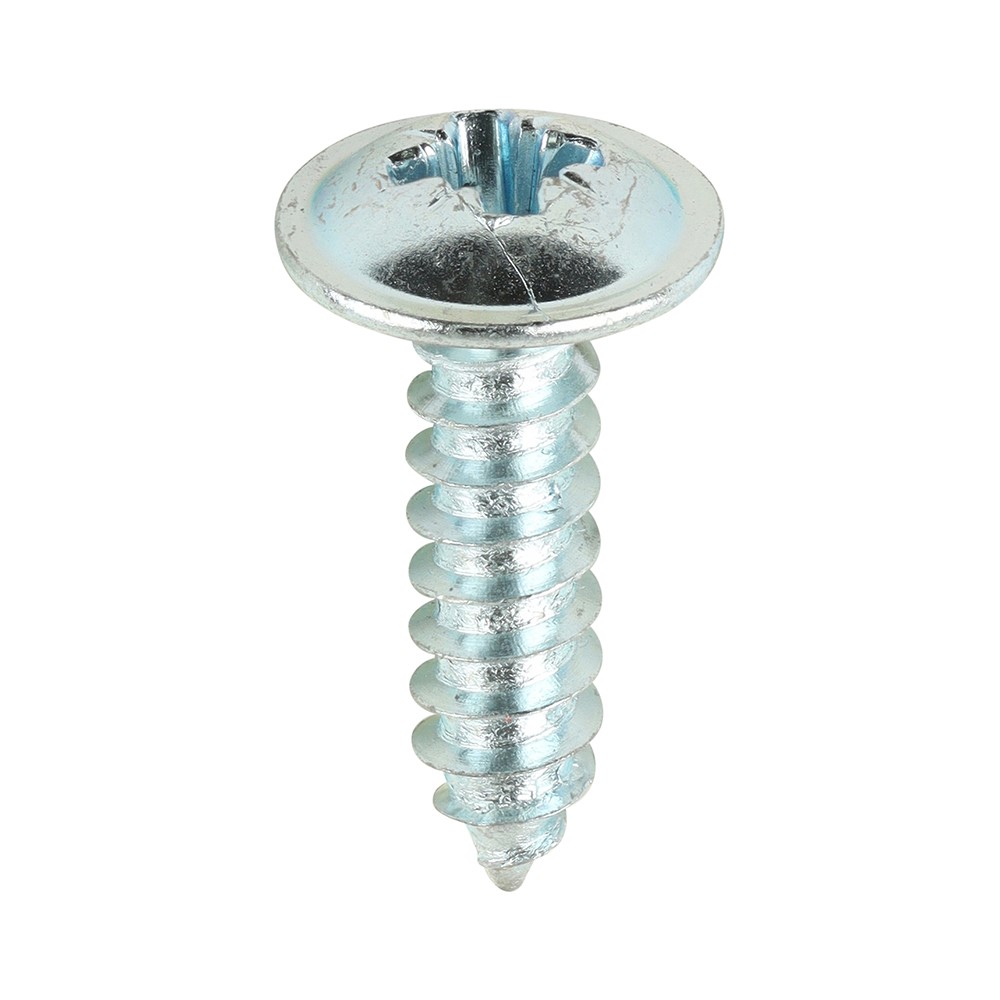 TIMCO Metal Tapping Screws - PZ - Flange - Self-Tapping - Zinc 8g x 5/8