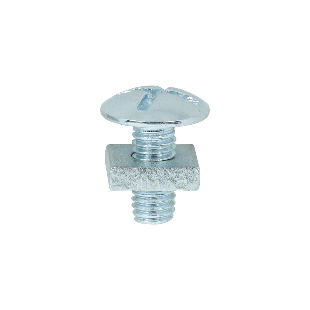 TIMCO Roofing Bolts with Square Nuts - Zinc M5 x 12mm (200 Pack)