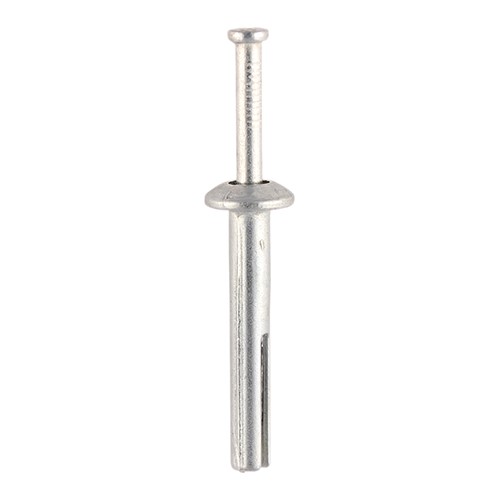 TIMCO Zamac Nail In Anchors - Zinc 6.0 x 65mm (100 Pack)