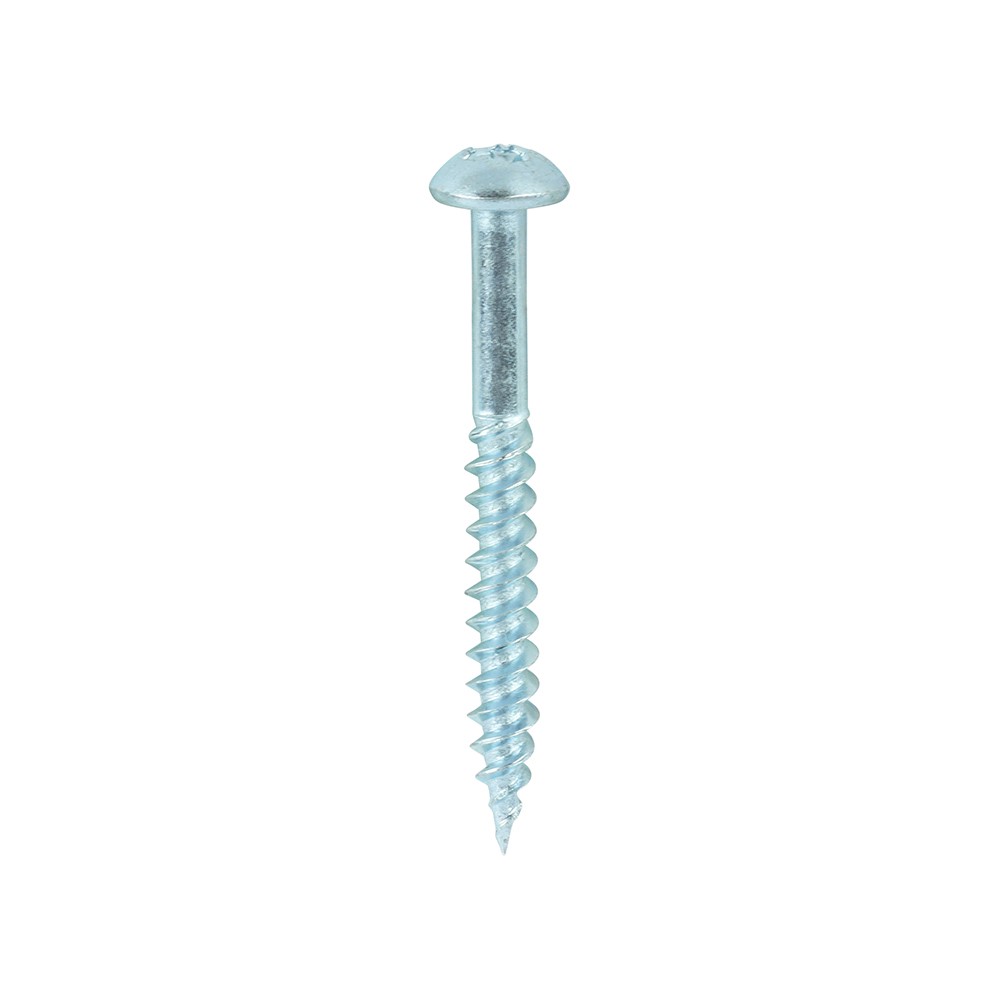 TIMCO Twin-Threaded Woodscrews - PZ - Round - Zinc 8g x 1 1/2