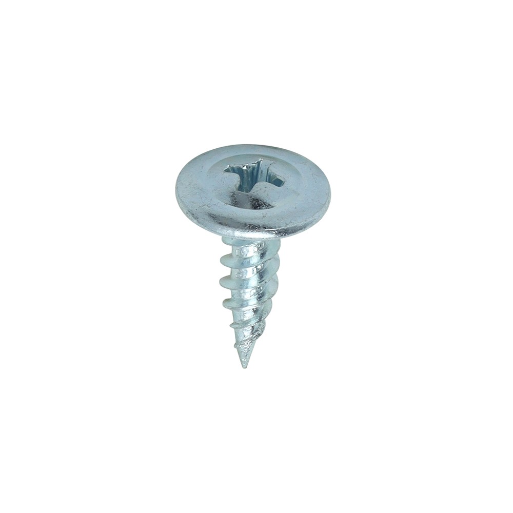TIMCO Metal Construction Sheet & Framing Screws - PH - Wafer - Sharp Point - Zinc 8 x 9/16mm (1000 Pack)