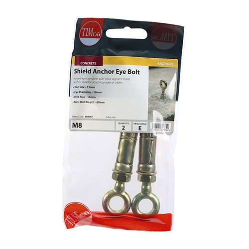 TIMCO Forged Eyes with Shield Anchors M8 (2)