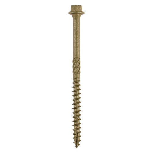 TIMCO Timber Frame Construction & Landscaping Screws - Hex - Exterior - Green Organic 6.7 x 100mm (50 Pack)