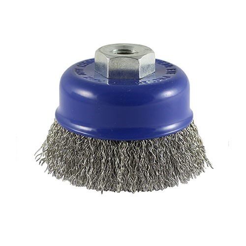 TIMCO Angle Grinder Cup Brush - Crimped Stainless Steel 100mm