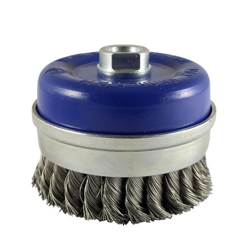 TIMCO Angle Grinder Cup Brush - Twisted Knot Stainless Steel 100mm