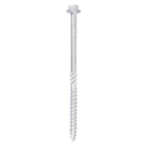 TIMCO Heavy Duty Timber Screws - Hex - Exterior - Silver 10 x 100mm (10 Bag)