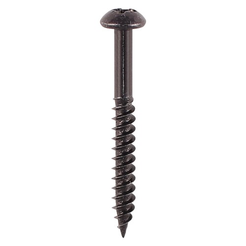 TIMCO Blackjax Woodscrews - PZ - Round - Black Organic 10g x 1 1/2