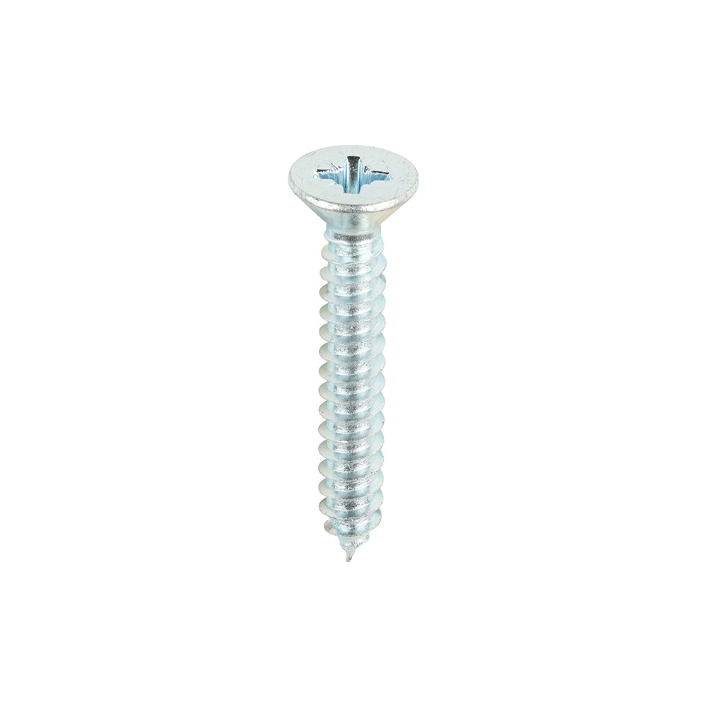 TIMCO Metal Tapping Screws - PZ - Countersunk - Self-Tapping - Zinc 10g x 1 1/4