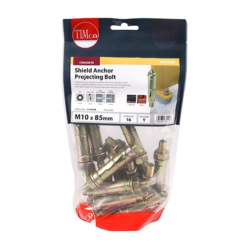 TIMCO Shield Anchor Projecting Bolts M10:15P (M10 x 85mm) (16)