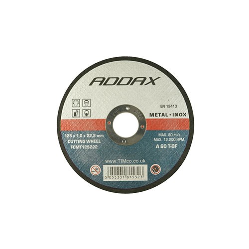 TIMCO Bonded Abrasive Disc - For Cutting 115 x 22.2 x 1.0mm (10 Tin)