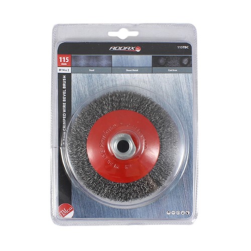 TIMCO Angle Grinder Bevel Brush - Crimped Steel Wire 115mm