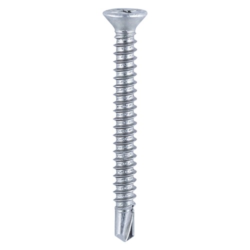 TIMCO Window Fabrication Screws - Countersunk with Ribs - PH - Self-Tapping - Self-Drilling Point - Zinc 3.9 x 13mm (1000 Pack)