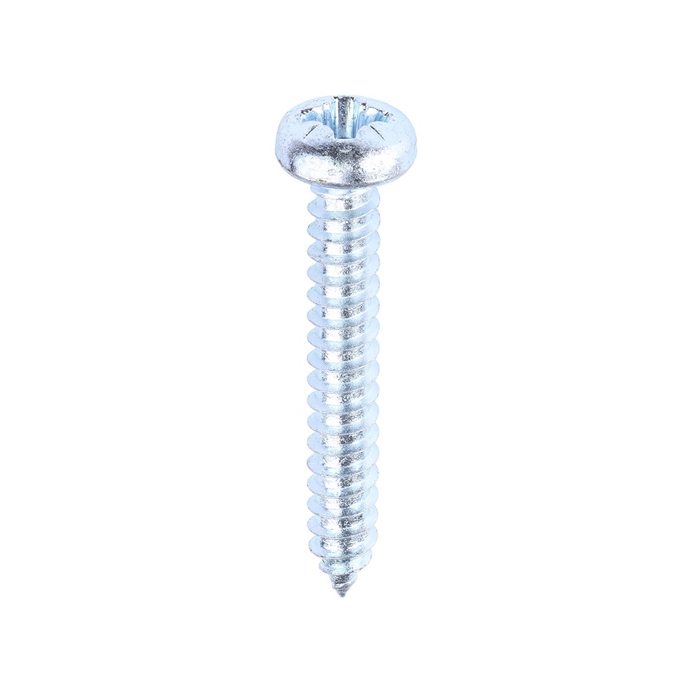 TIMCO Metal Tapping Screws - PZ - Pan - Self-Tapping - Zinc 12g x 1 1/2