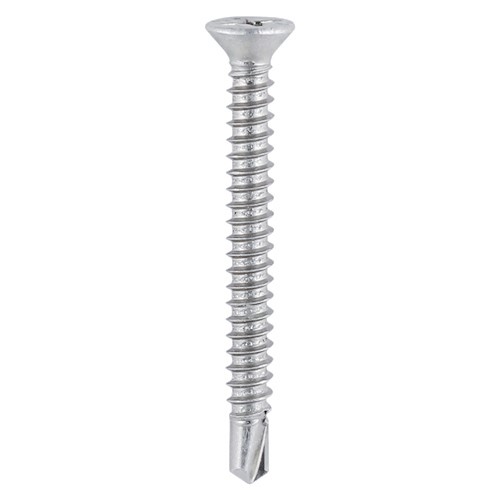 TIMCO Window Fabrication Screws - Countersunk - PH - Self-Tapping Thread - Self-Drilling Point - Martensitic Stainless Steel & Silver Organic 3.9 x 32mm (1000 Pack)