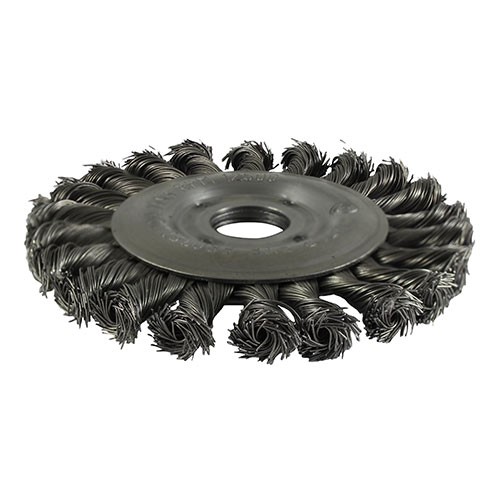 TIMCO Wheel Brush - Twisted Knot Steel Wire 125mm