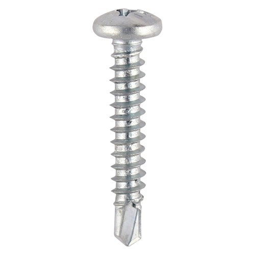 TIMCO Window Fabrication Screws - Pan - PH - Self-Tapping Thread - Self-Drilling Point - Zinc 4.2 x 19mm (1000 Pack)