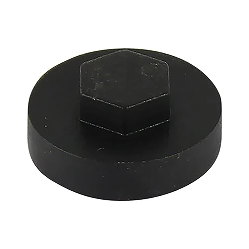 TIMCO Hex Head Cover Caps - Black 16mm (1000 Pack)