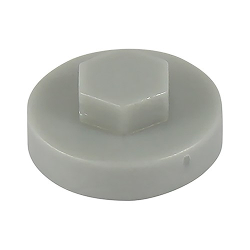 TIMCO Hex Head Cover Caps - White 16mm (1000 Pack)