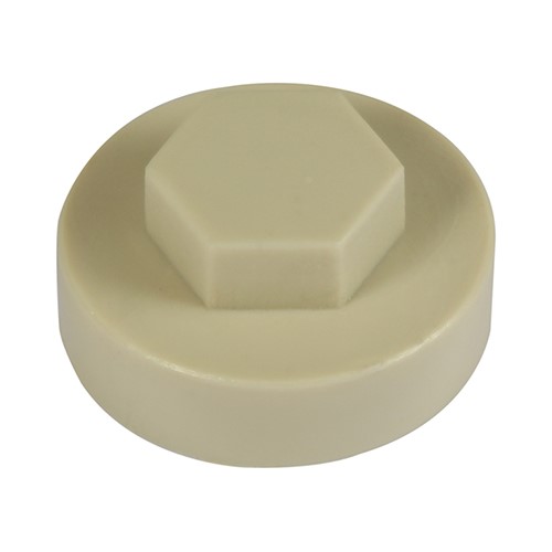 TIMCO Hex Head Cover Caps - Beige 16mm (1000 Pack)