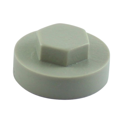 TIMCO Hex Head Cover Caps - Goosewing Grey 16mm (1000 Pack)