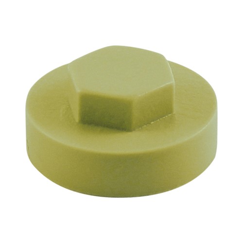 TIMCO Hex Head Cover Caps - Moorland Green 16mm (1000 Pack)