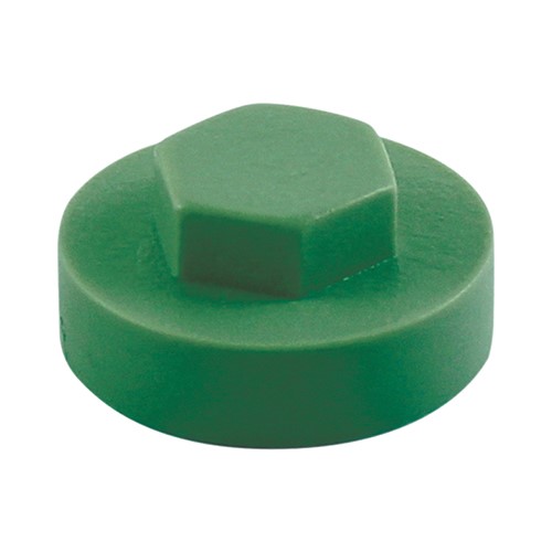 TIMCO Hex Head Cover Caps - Jade 16mm (1000 Pack)