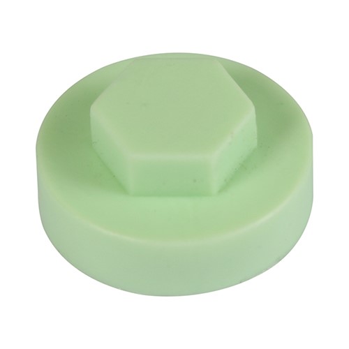 TIMCO Hex Head Cover Caps - Eau de Nil 16mm (1000 Pack)