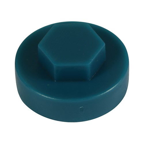 TIMCO Hex Head Cover Caps - Ocean Blue 16mm (1000 Pack)