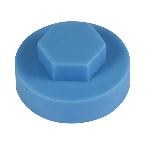 TIMCO Hex Head Cover Caps - Cornflower 16mm (1000 Pack)