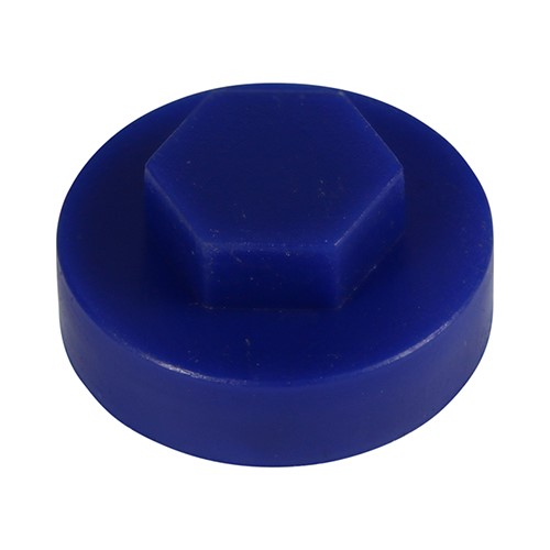 TIMCO Hex Head Cover Caps - Ultra Marine 16mm (1000 Pack)