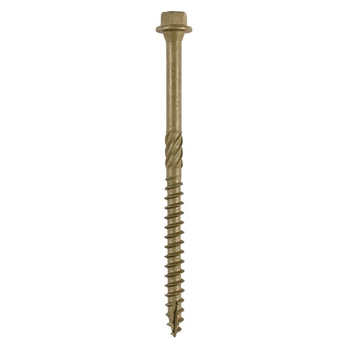 TIMCO Hex Head Timber Screws Green 6.7 x 175mm (4 Pack)