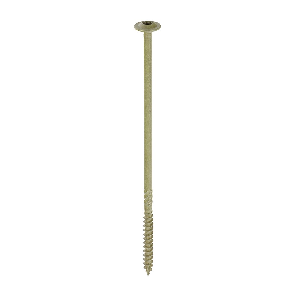 TIMCO Wafer Head Timber Screws Green 6.7 x 175mm (4 Pack)