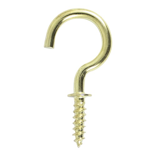 TIMCO Cup Hooks - Round - Electro Brass 19mm (15)