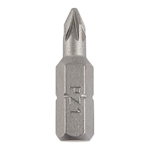 TIMCO S2 Driver Bits - PZ No.1 x 25mm (100 Small Jar)